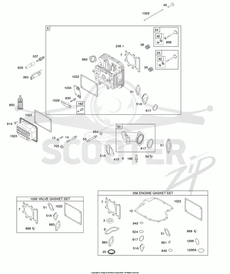 Cylinder Head, Gasket Set - Engine, Gasket Set - Valve, Intake Manifold, Valves