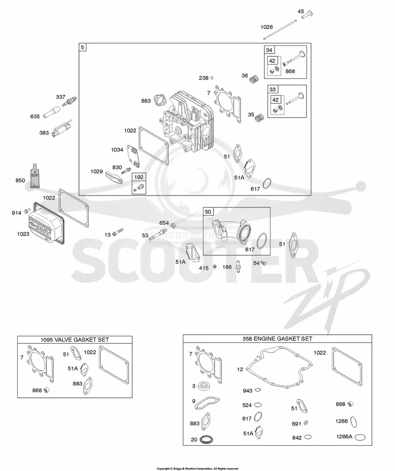 Cylinder Head, Gasket Set - Engine, Gasket Set - Valve, Intake Manifold, Valves