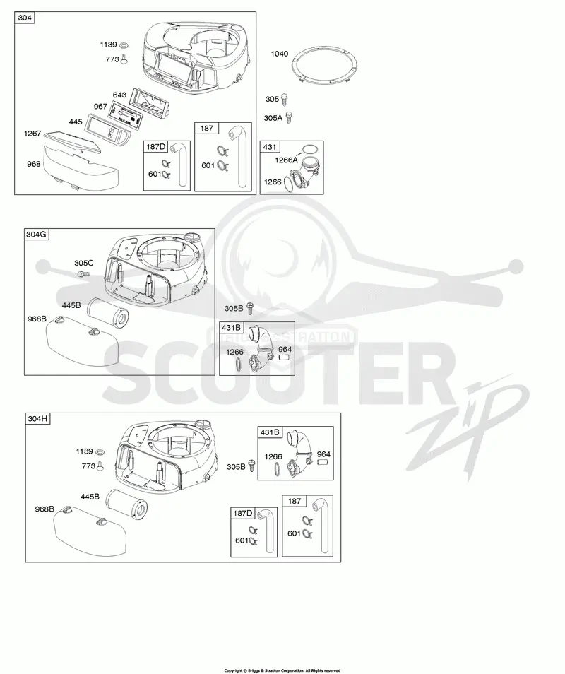 Air Cleaner, Blower Housing
