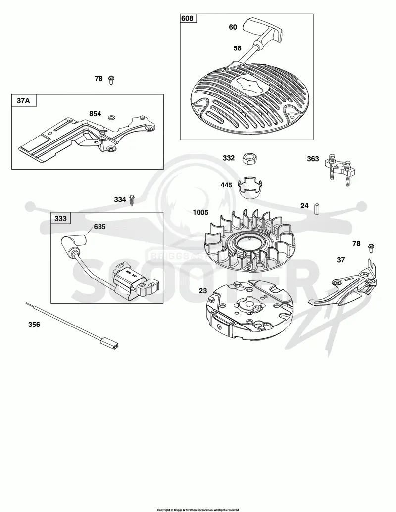 Flywheel, Ignition, and Starter Group