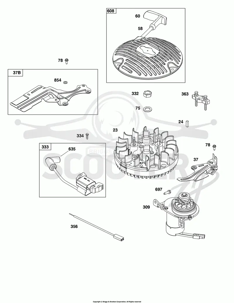Flywheel, Ignition,and Starter Group