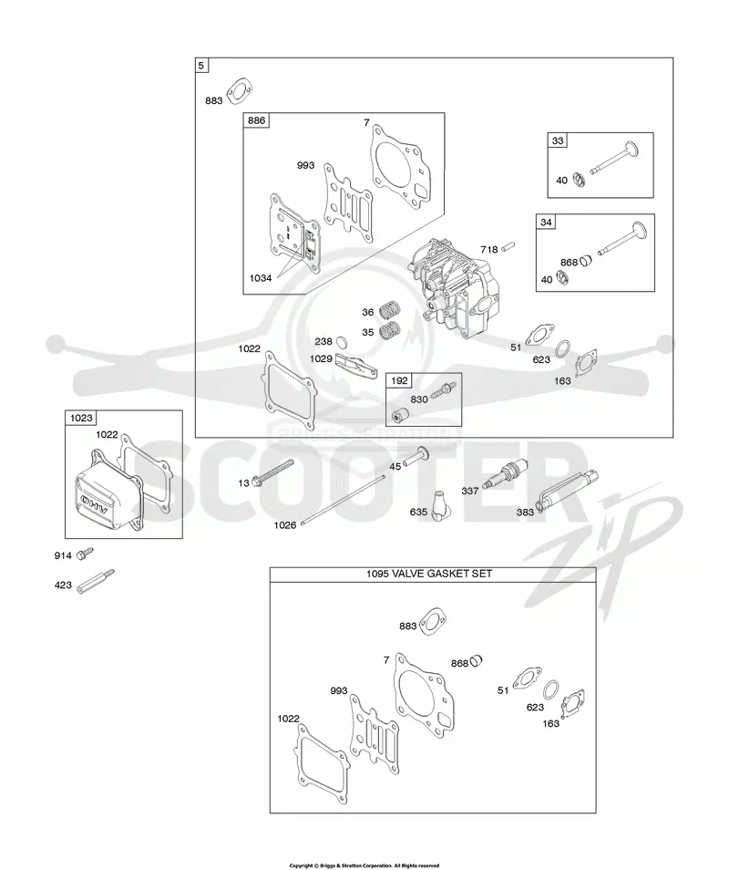 Cylinder Head, Gasket Set-Valves, Valves