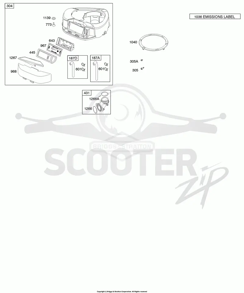 Air Cleaner, Blower Housing