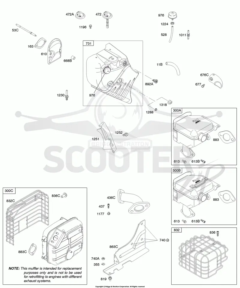 Blower Housing/Shrouds, Exhaust System