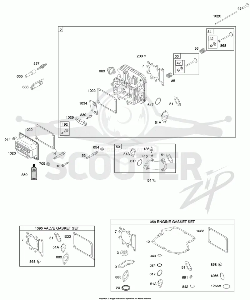 Cylinder Head, Gasket Set - Engine, Gasket Set - Valve, Intake Manifold