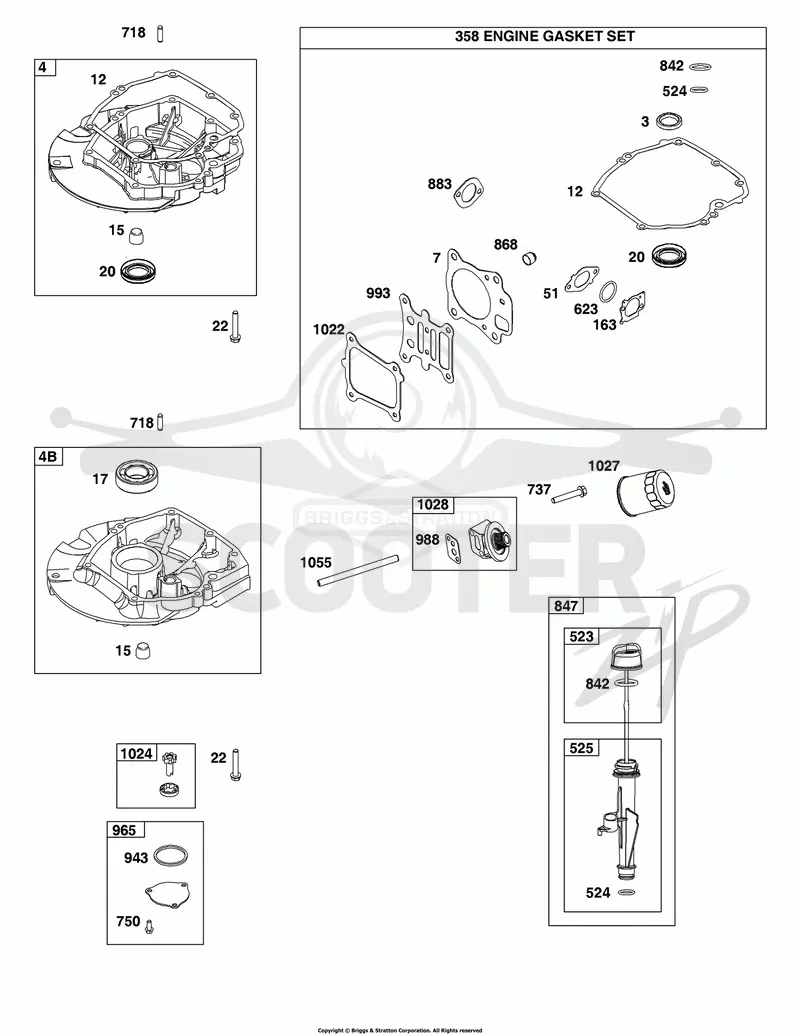 Sump, Gasket Set-Engine