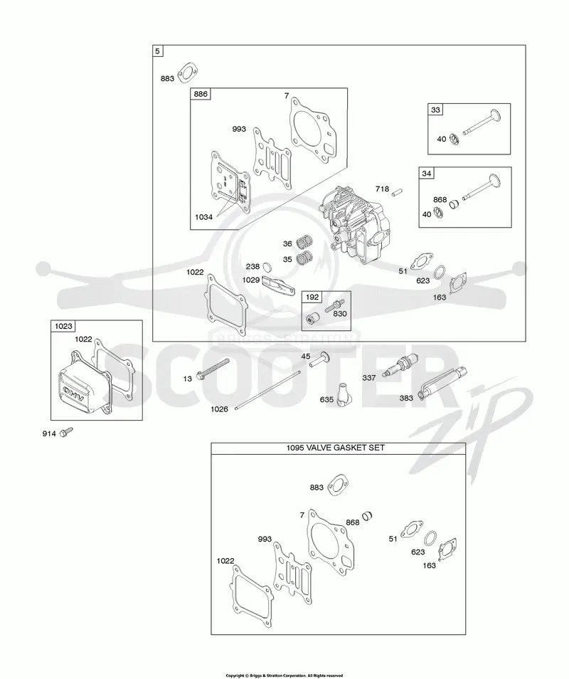 Cylinder Head, Gasket Set-Valves, Valves