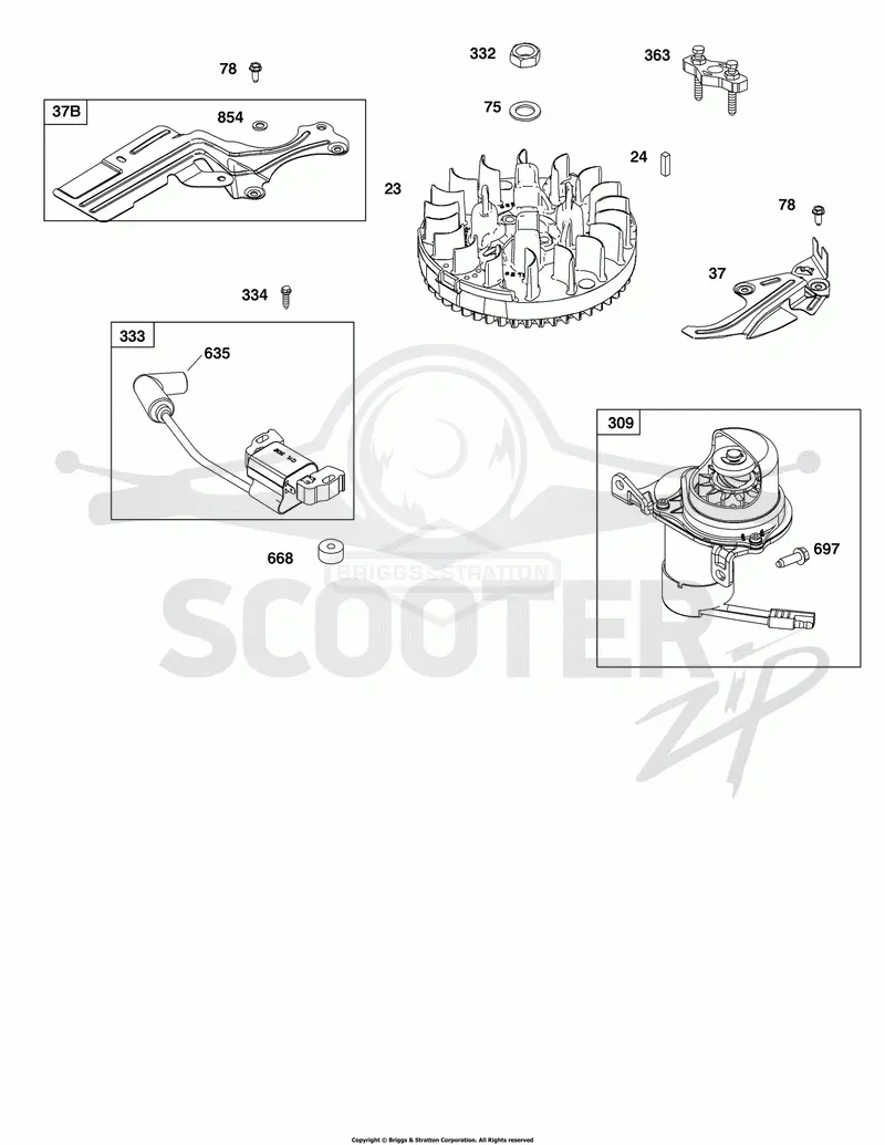 Flywheel, Ignition, and Starter Group