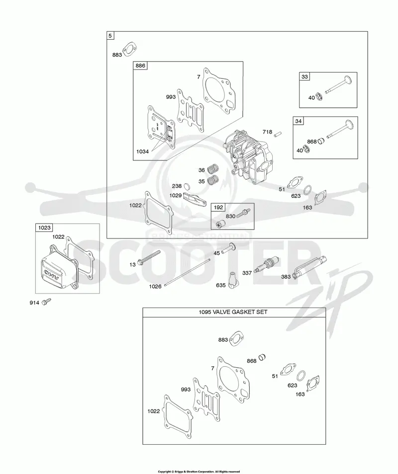Cylinder Head, Gasket Set-Valves, Valves