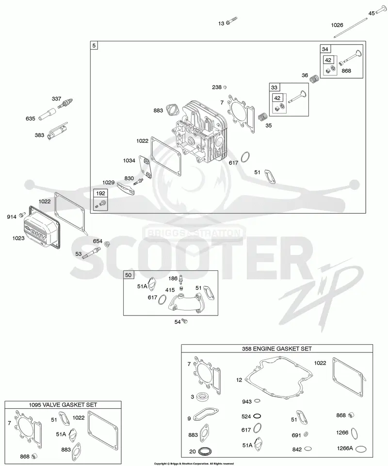 Cylinder Head, Gasket Set - Engine, Gasket Set - Valve, Valves