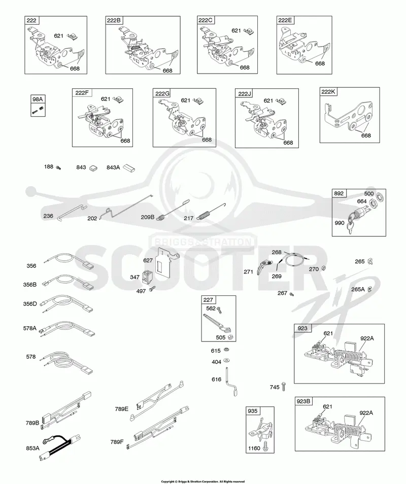 Controls, Electrical, Flywheel Brake, Governor Spring