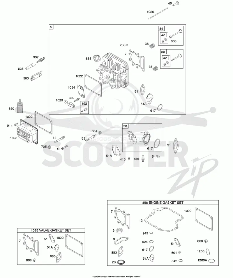 Cylinder Head, Gasket Set - Engine, Gasket Set - Valve, Intake Manifold, Valves
