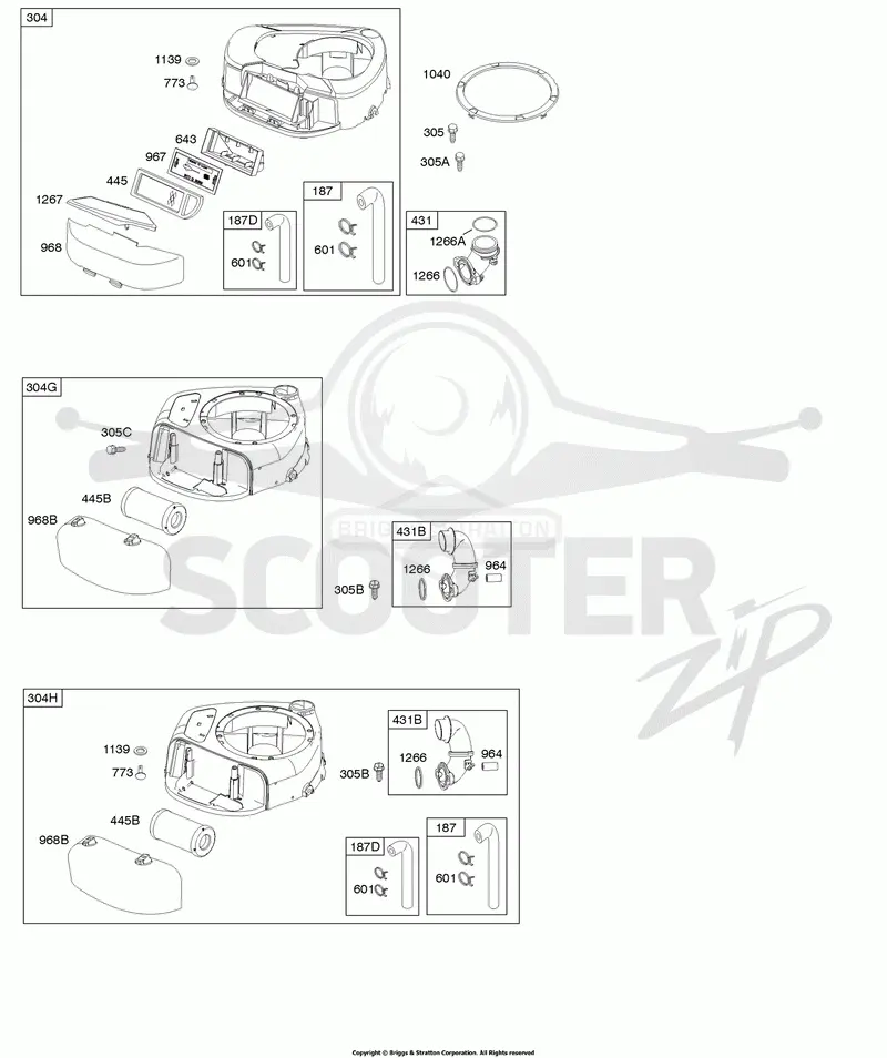 Air Cleaner, Blower Housing