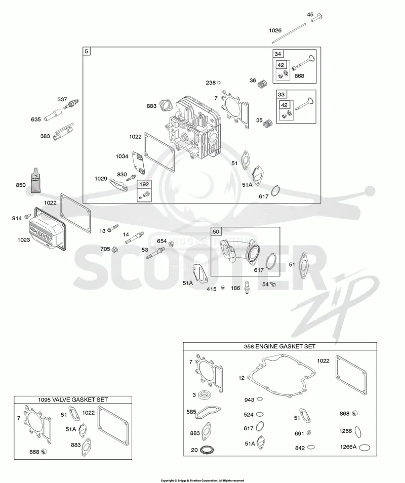 Cylinder Head, Gasket Set - Engine, Gasket Set - Valve, Intake Manifold, Valves