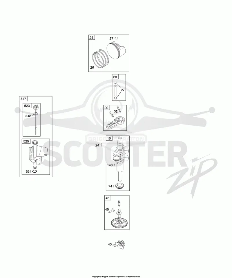 Camshaft, Crankshaft, Lubrication, Piston, Rings, Connecting Rod, Valves