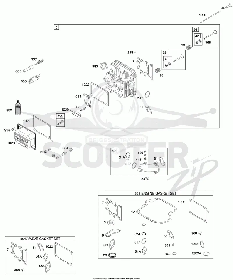 Cylinder Head, Gasket Set - Engine, Gasket Set - Valve, Intake Manifold