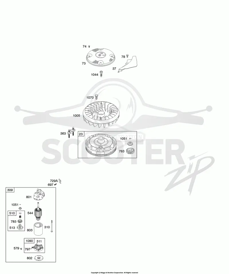 Electric Starter, Flywheel