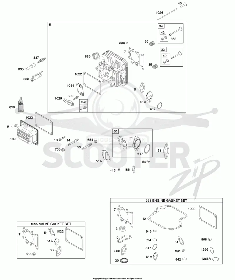 Cylinder Head, Gasket Set - Engine, Gasket Set - Valve, Intake Manifold, Valves