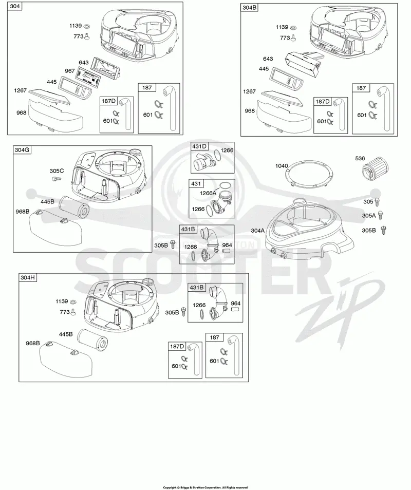 Air Cleaner, Blower Housing