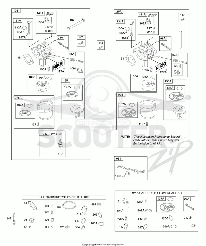 Carburetor, Kit Carburetor OverHaul