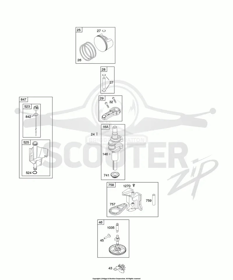Camshaft, Crankshaft, Lubrication, Piston, Rings, Connecting Rod