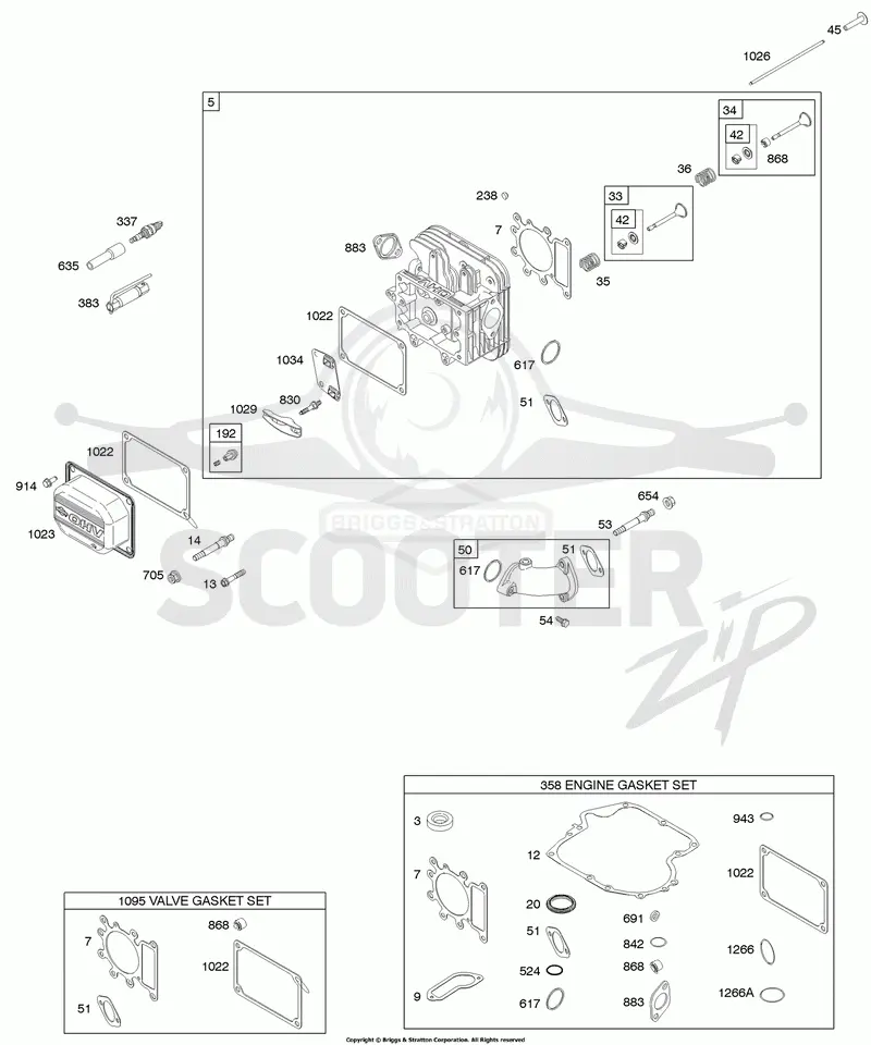 Cylinder Head, Gasket Set - Engine, Gasket Set - Valve, Valves