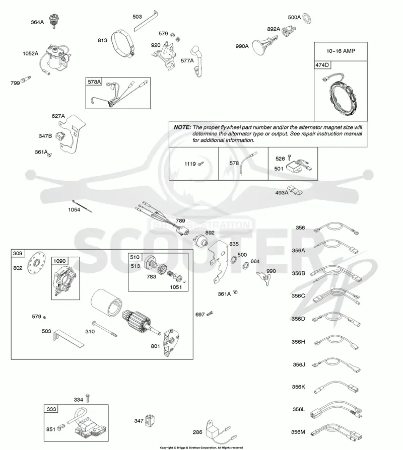 Alternator, Electric Starter, Ignition