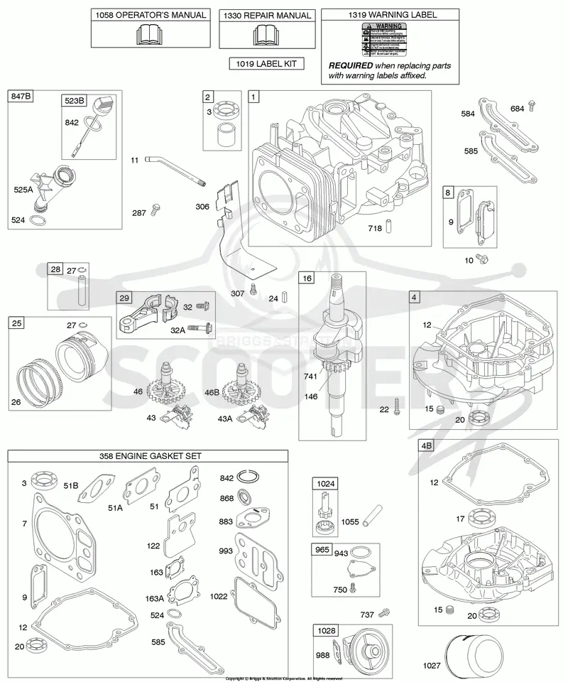 Camshaft, Crankshaft, Cylinder, Engine Sump, Lubrication, Piston Group