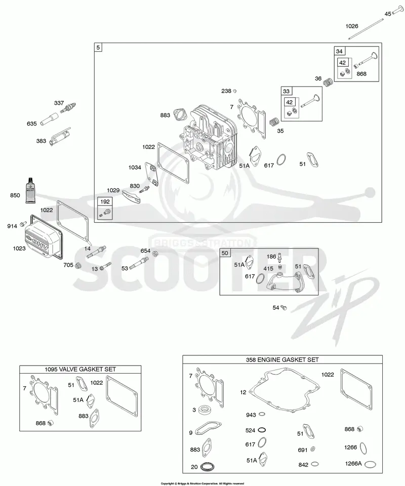 Cylinder Head, Gasket Set - Engine, Gasket Set - Valve, Valves