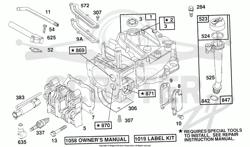 Cylinder,Cyl. Head,Oil Fill