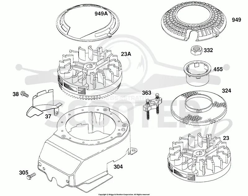 Blower Hsg, Flywheels