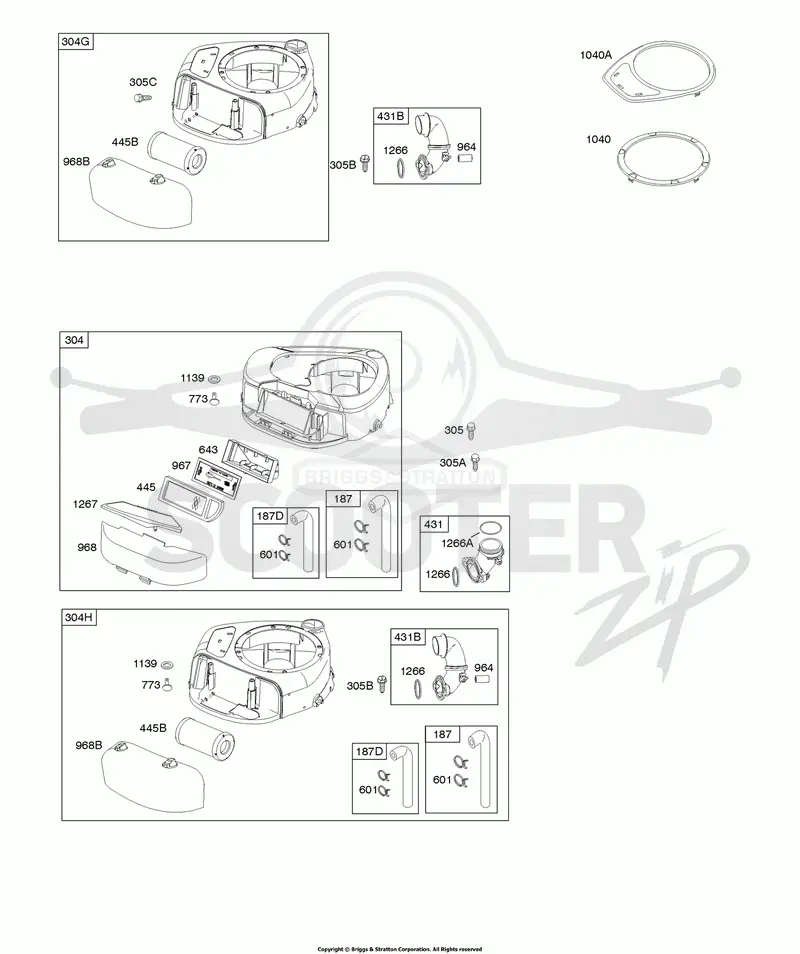 Air Cleaner, Blower Housing