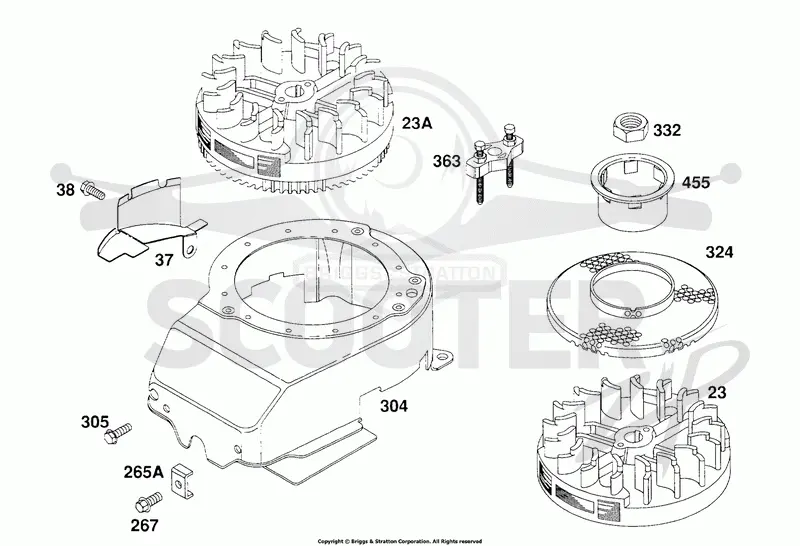 Blower Hsg, Flywheels