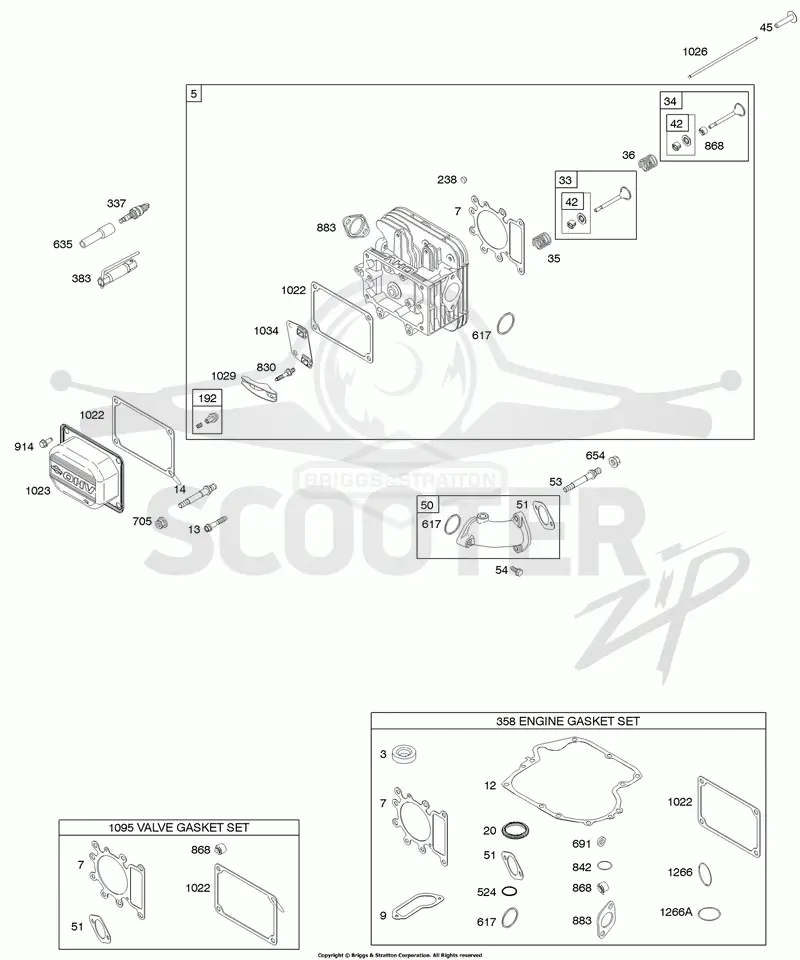 Cylinder Head, Gasket Set - Engine, Gasket Set - Valve