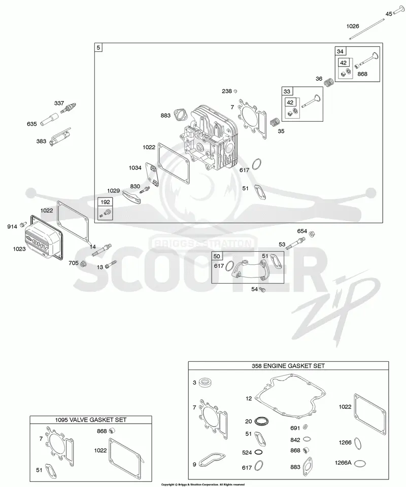 Cylinder Head, Gasket Set - Engine, Gasket Set - Valve, Valves