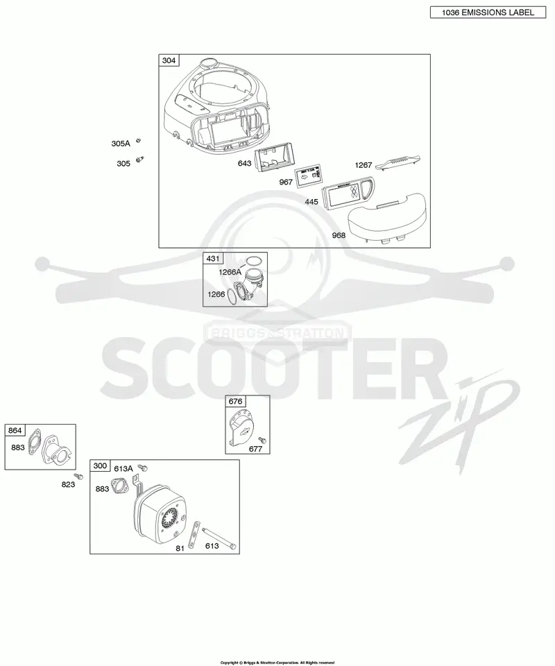 Air Cleaner/Blower Housing, Muffler