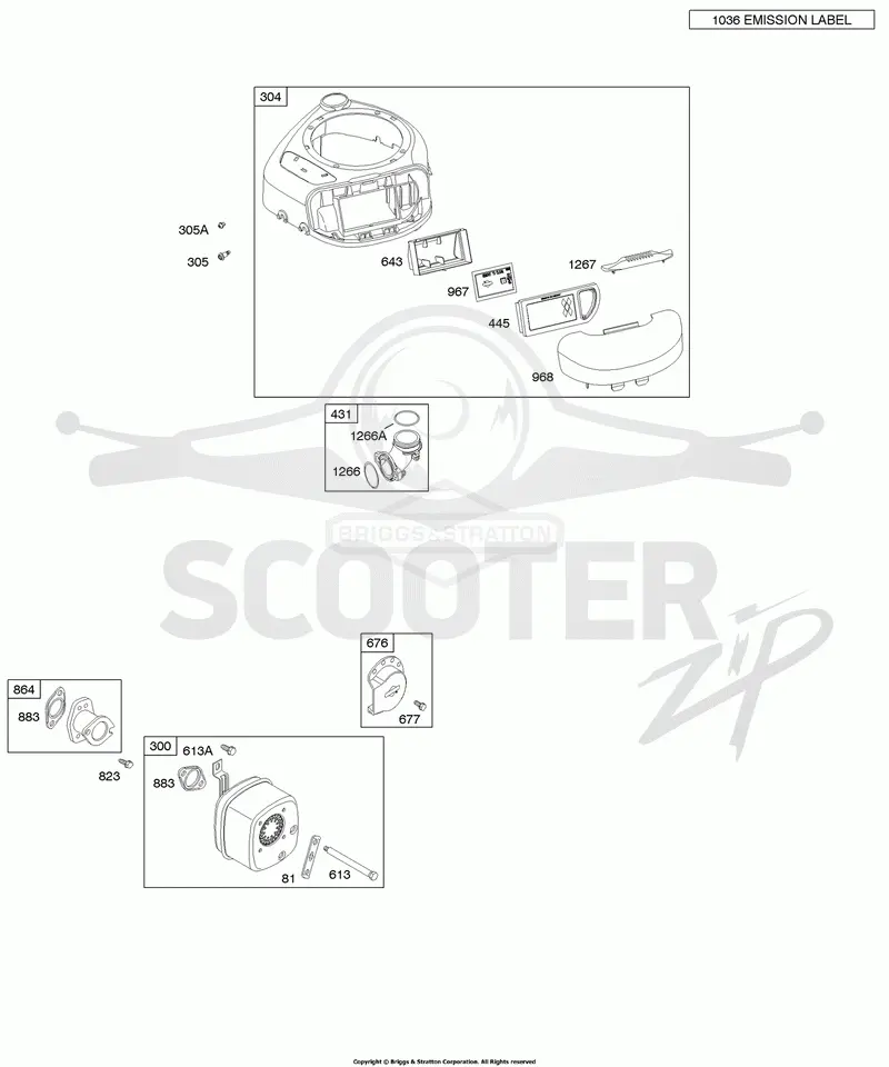 Air Cleaner/Blower Housing, Muffler