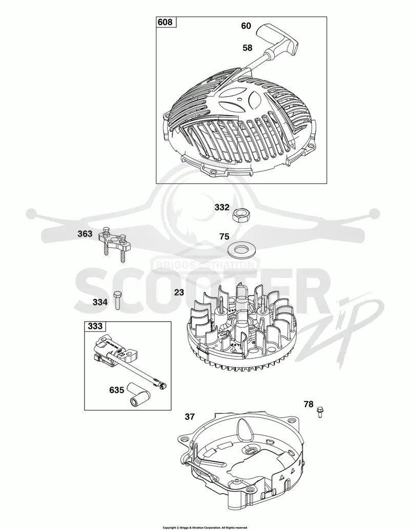 Flywheel, Ignition, and Starter Group
