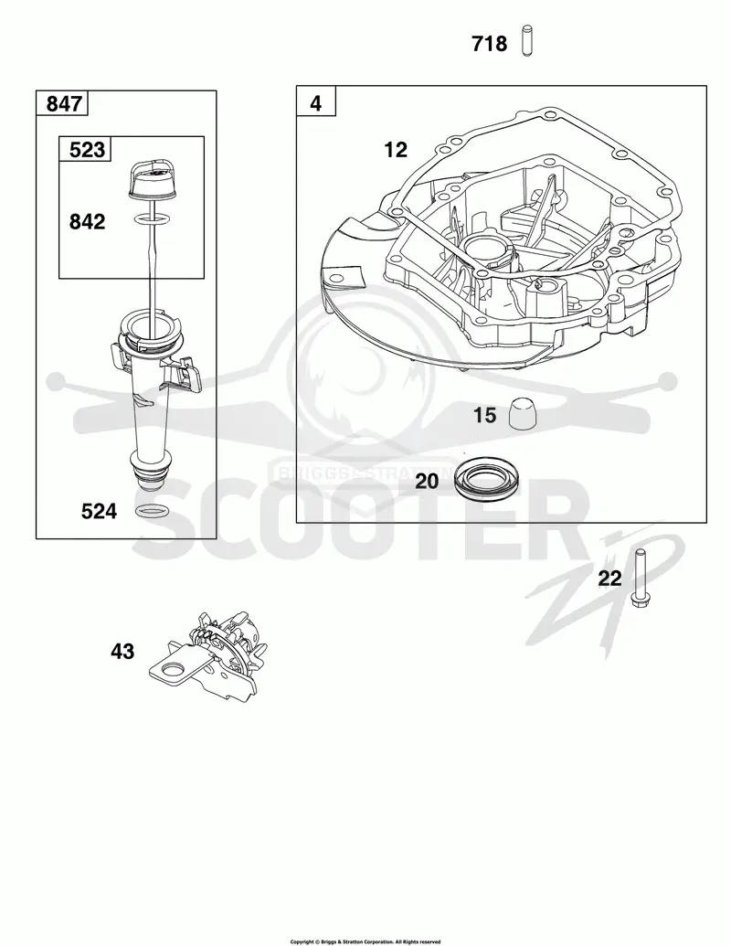 Crankcase Cover/Sump and Lubrication Group