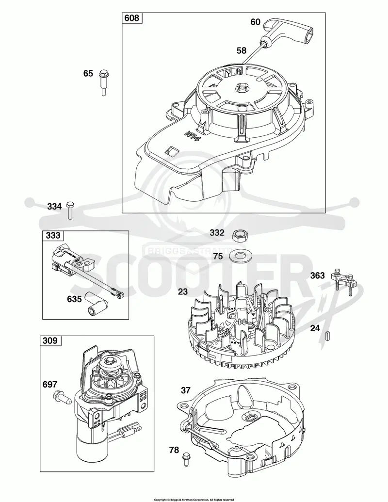 Flywheel, Ignition, and Starter Group