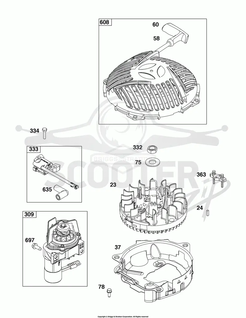 Flywheel, Ignition, and Starter Group