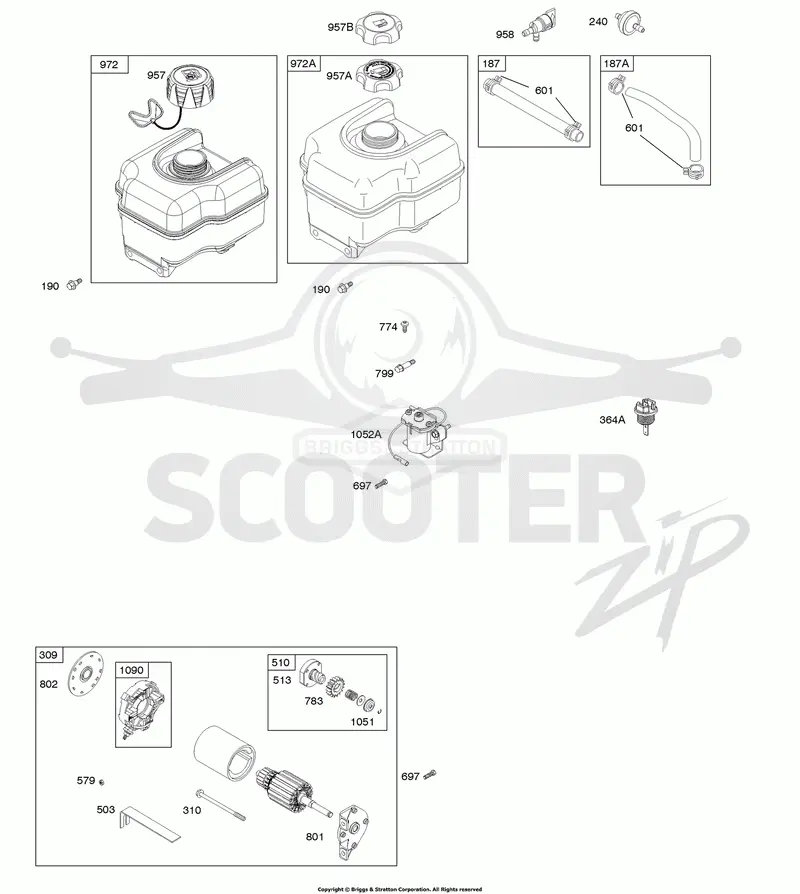 Electric Starter, Fuel Supply