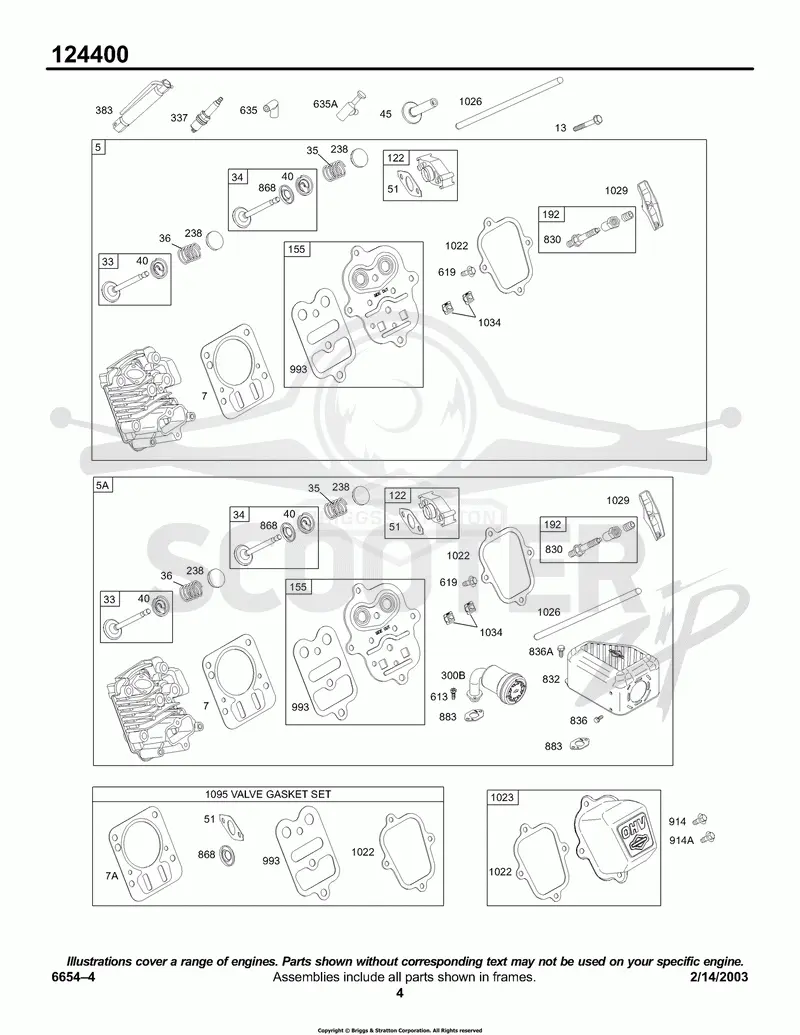 Head Group, Kits/Gaskets - Valve