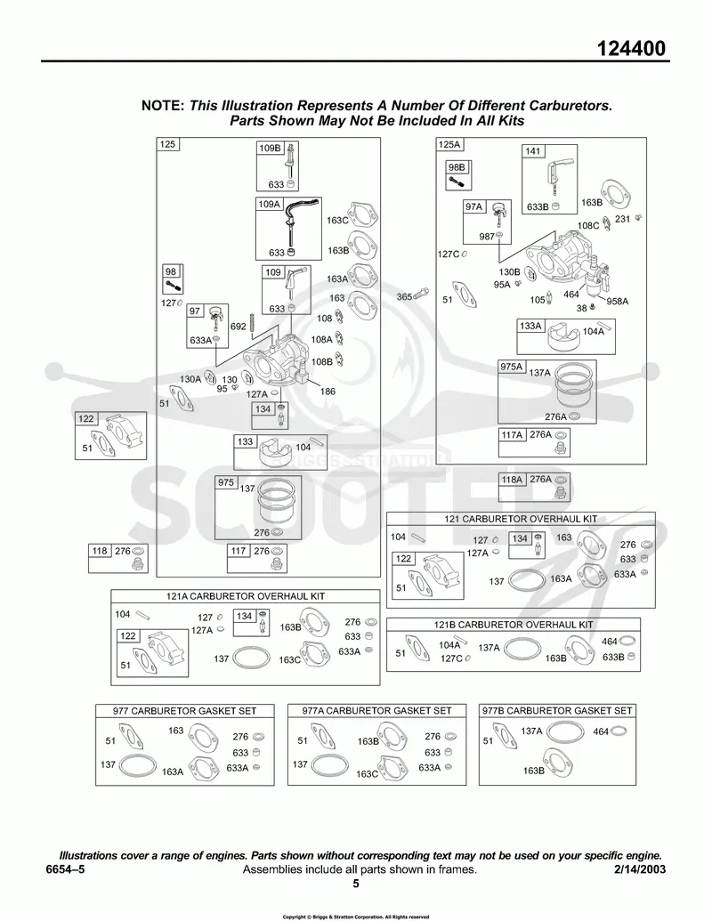 Carburetor, Kits/Gaskets - Carburetor