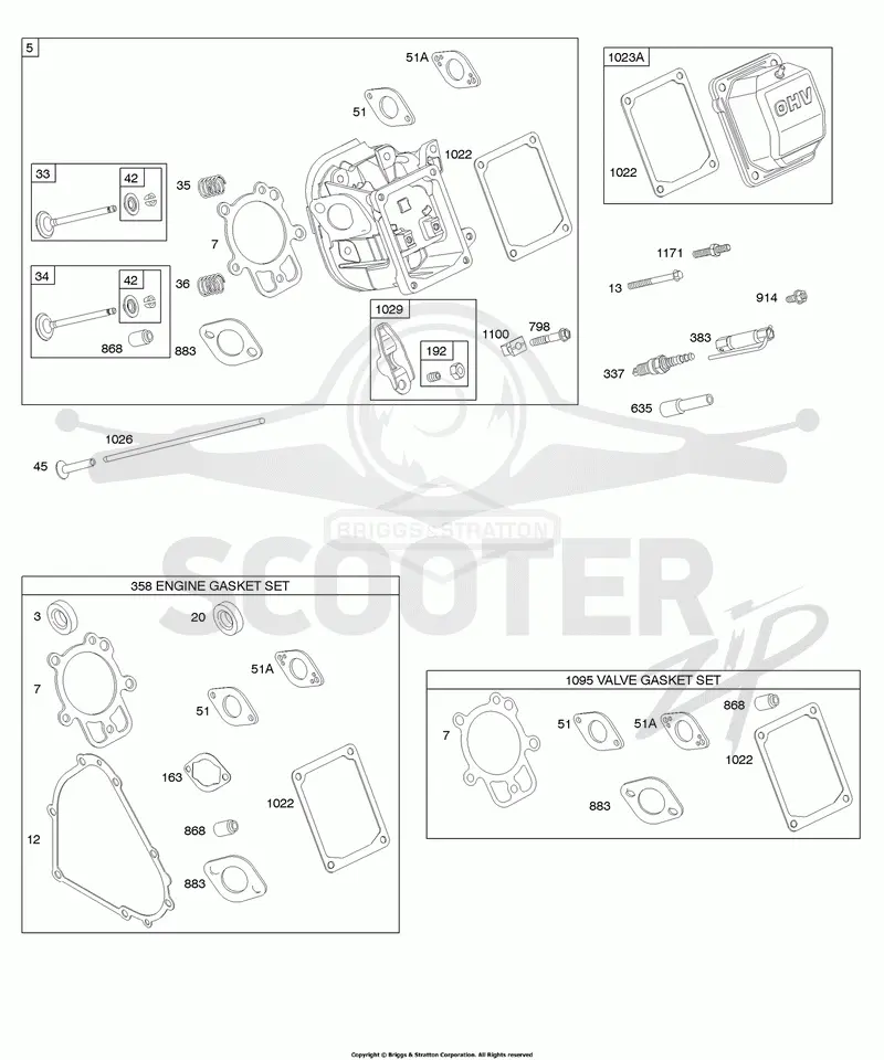Cylinder Head, Gasket Set - Engine, Gasket Set - Valve, Valves