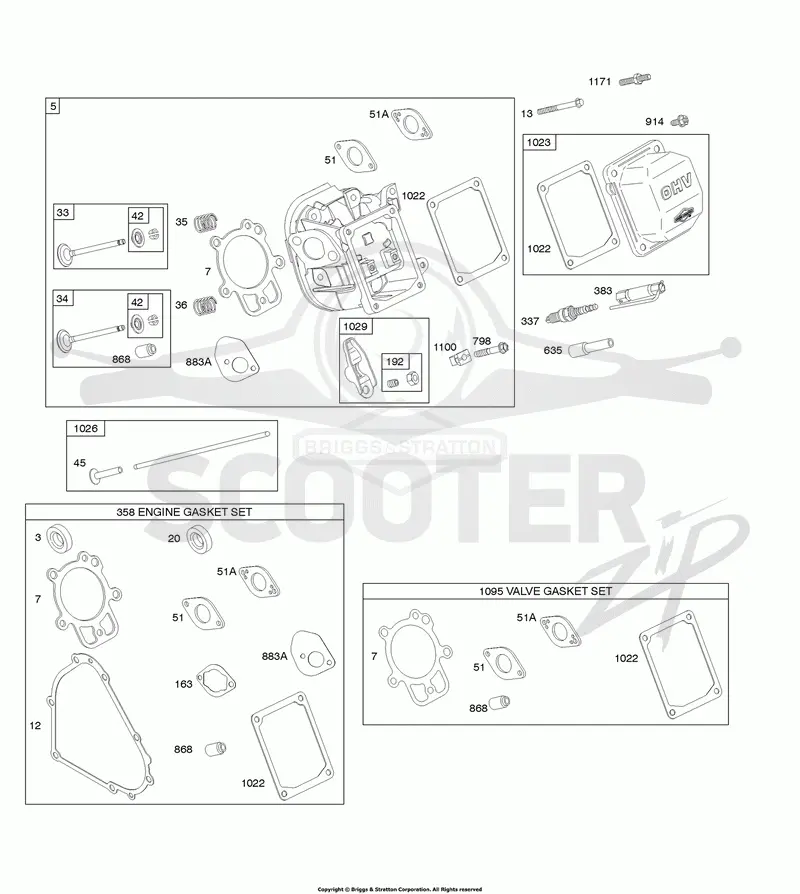 Cylinder Head, Gasket Set - Engine, Gasket Set - Valve, Valves