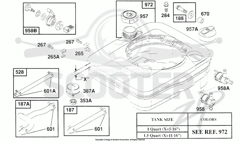 Fuel Tank Assy, Hoses