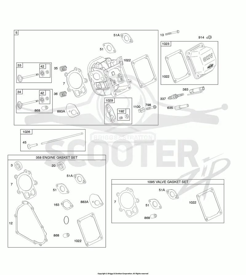 Cylinder Head, Gasket Set - Engine, Gasket Set - Valve, Valves