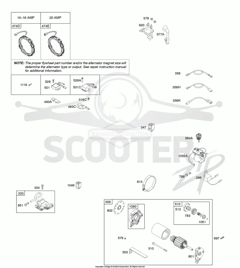 Alternator, Electric Starter, Ignition