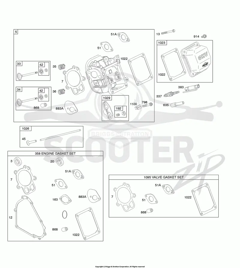 Cylinder Head, Gasket Set - Engine, Gasket Set - Valve, Valves